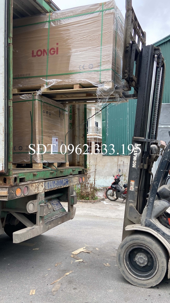Tấm Pin mặt trời Longi 535w LOẠI A 2 mặt kính HIỆU SUẤT CAO 2025