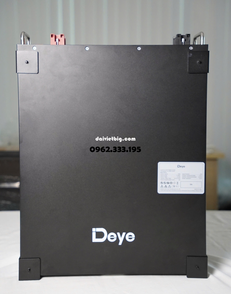 Lithium DEYE 51.2V-200Ah | Pin Lithium Deye SE-G10.2 áp thấp 2025 NEW ( Pin Deye Màu Đen )