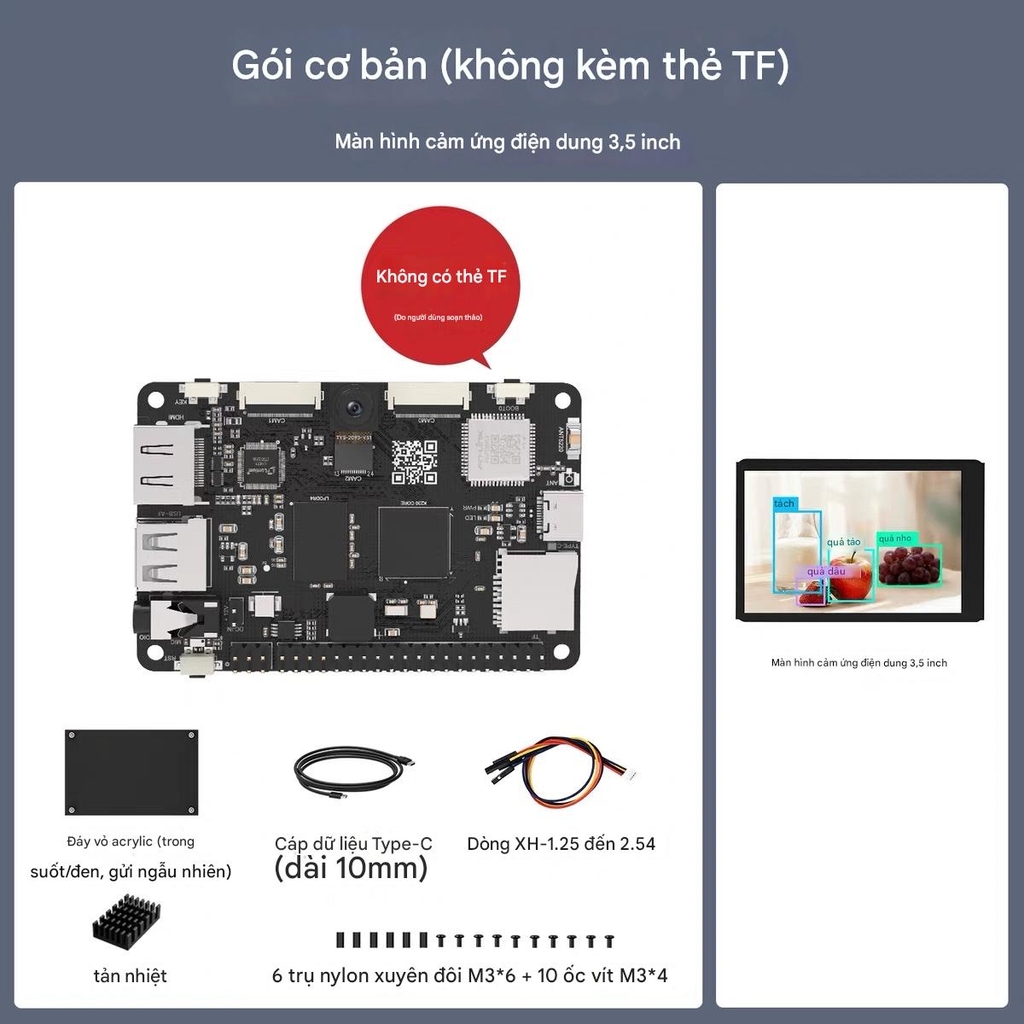 Bo mạch phát triển AI CanMV K230 tích hợp Camera – Sức mạnh xử lý 6 TOPS