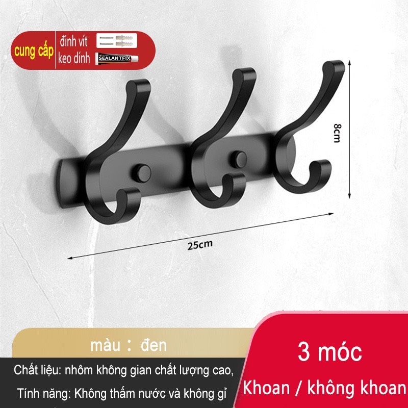 Móc treo đồ ĐAIVIETBIG gắn tường nhiều cách dùng tiện lợi cho nhà bếp/ nhà tắm/ nhà vệ sinh