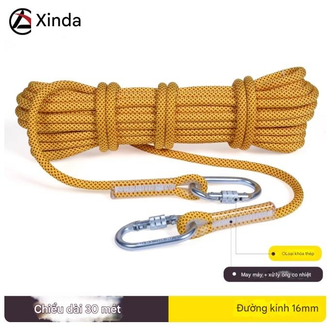 Dây an toàn chống mài mòn làm việc trên không lắp đặt điều hòa không khí dây an toàn có móc leo núi ngoài trời leo núi