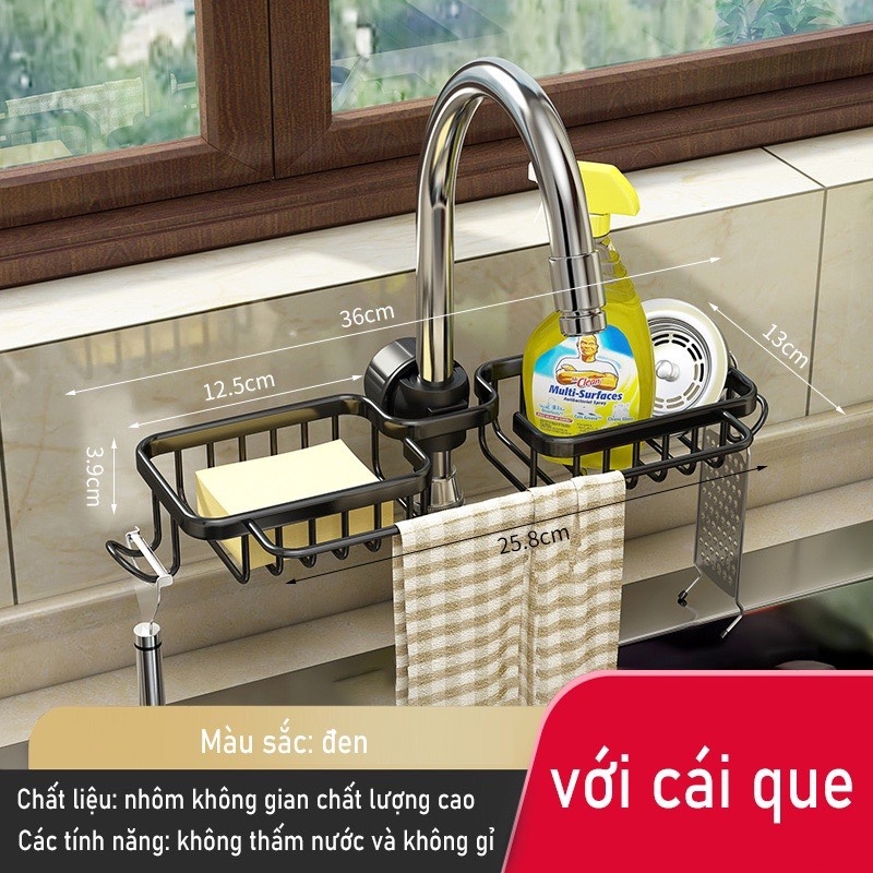 Kệ giữ đồ dùng nhà bếp dán tường không cần khoan lỗ dễ dàng đa năng tiện lợi