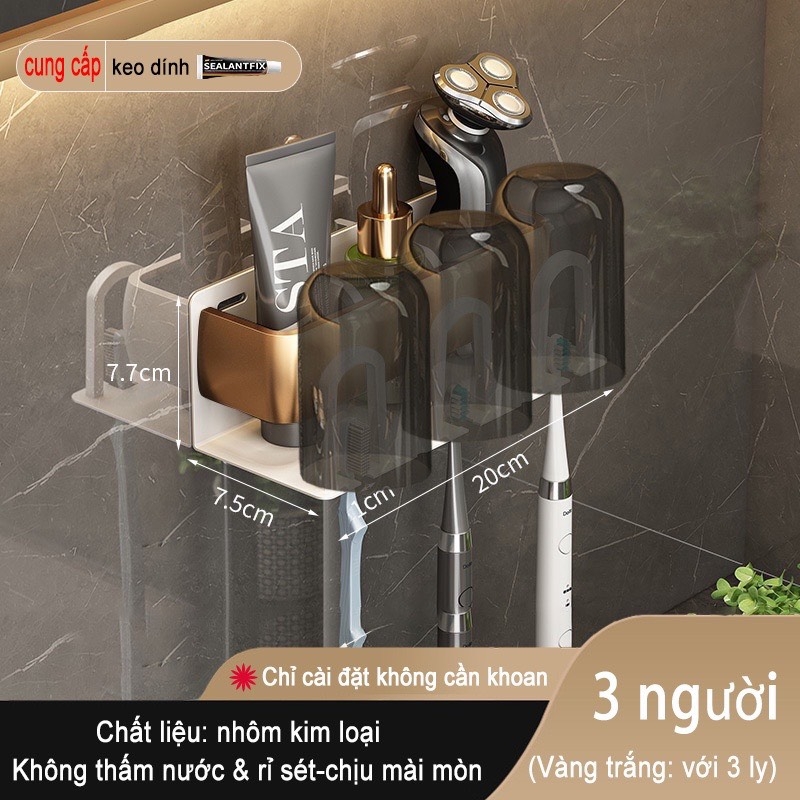 Giá treo bàn chải đánh răng ĐAIVIETBIG bằng kim loại gắn tường tiện lợi