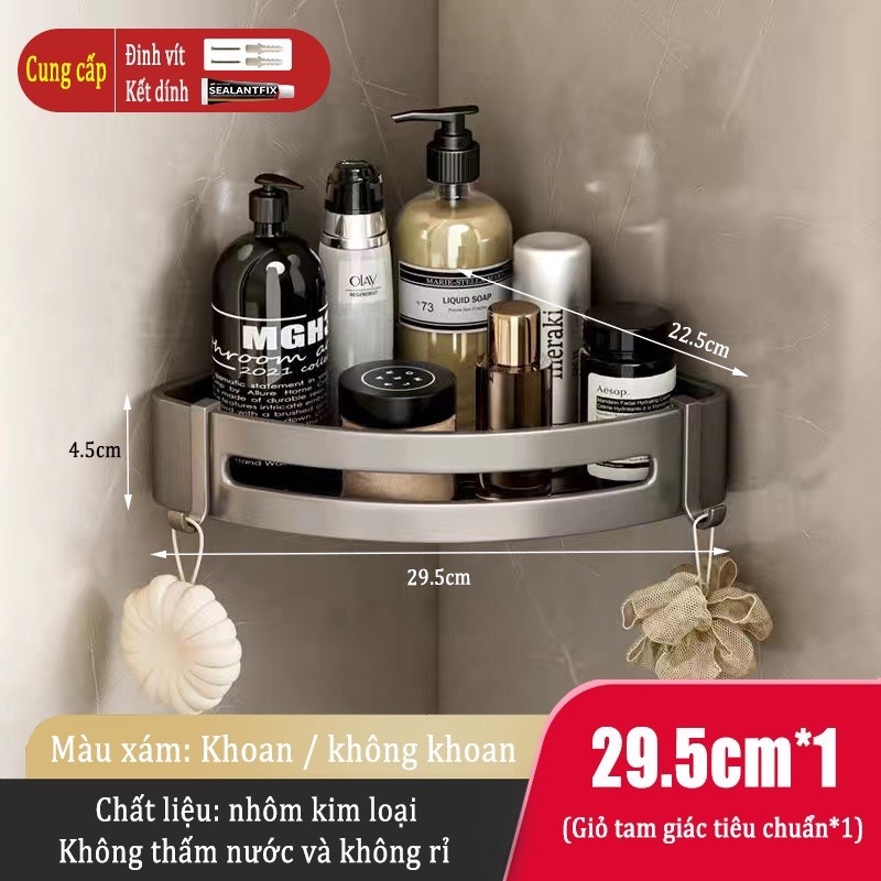 Kệ ĐAIVIETBIG gắn tường giữ khăn đa năng không cần khoan