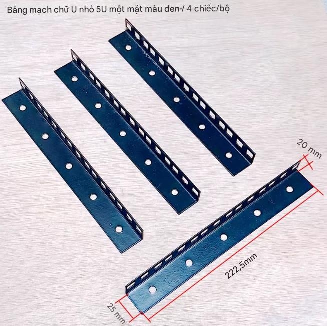 Thanh ray tủ rack 1 mặt (U-board nhỏ) gắn thiết bị âm thanh – nhiều kích thước U