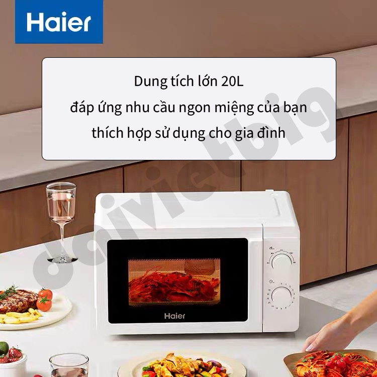 Lò Vi Sóng Haier HW-M20T1W Phong Cách Hiện Đại Dung Tích 20L Công Suất 700W Hàng Chính Hãng Bảo Hành 12 Tháng