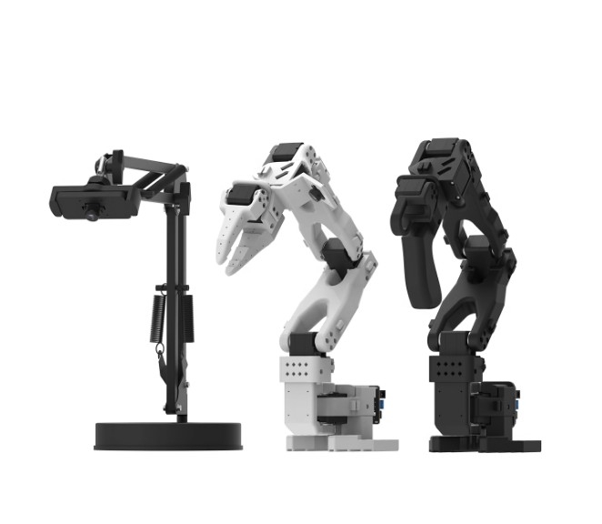 Cánh tay robot sáu trục nguồn mở LeRobot SO-ARM101 với bộ công cụ ôm mặt thông minh được dập nổi