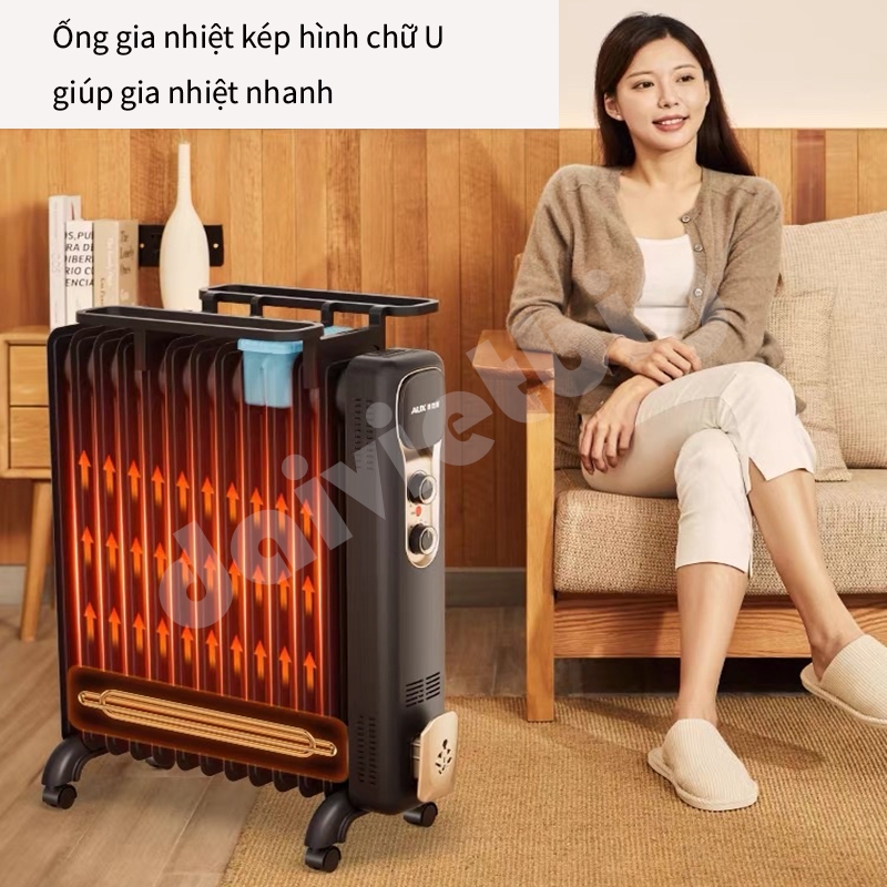 Máy sưởi dầu AUX, máy sưởi điện tiết kiệm năng lượng gia dụng, quạt sưởi trong nhà, máy sưởi dầu điện.