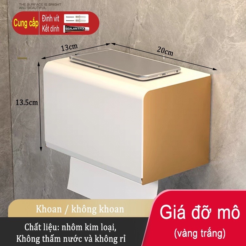 Kệ để đồ dùng ĐAIVIETBIG phòng tắm gắn tường không cần khoan thiết kế sang trọng với nhiều loại tùy chọn