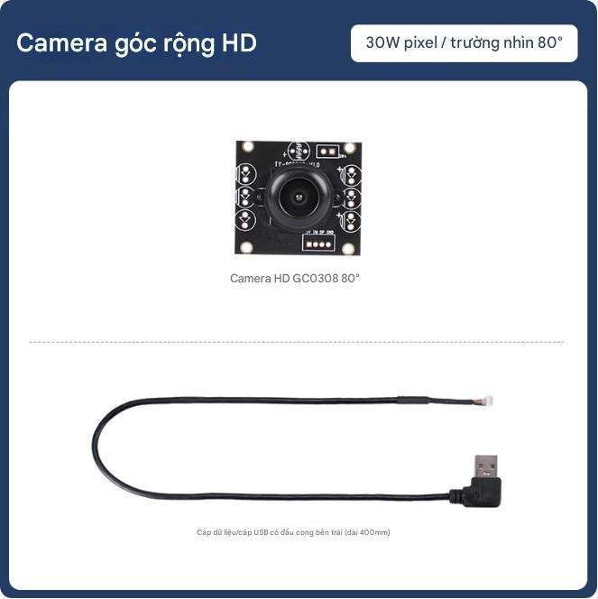 Camera góc rộng USB, xe thông minh Raspberry Pi 5, mô-đun thị giác robot không người lái ROS Jetson Nano
