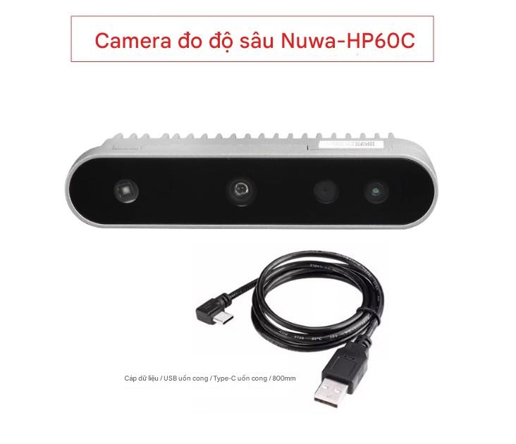 Camera độ sâu ánh sáng có cấu trúc 3D Ansijiang Nuwa-HP60C, robot ROS và xe thông minh.