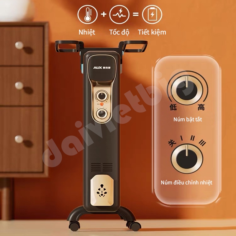 Máy sưởi dầu AUX, máy sưởi điện tiết kiệm năng lượng gia dụng, quạt sưởi trong nhà, máy sưởi dầu điện.
