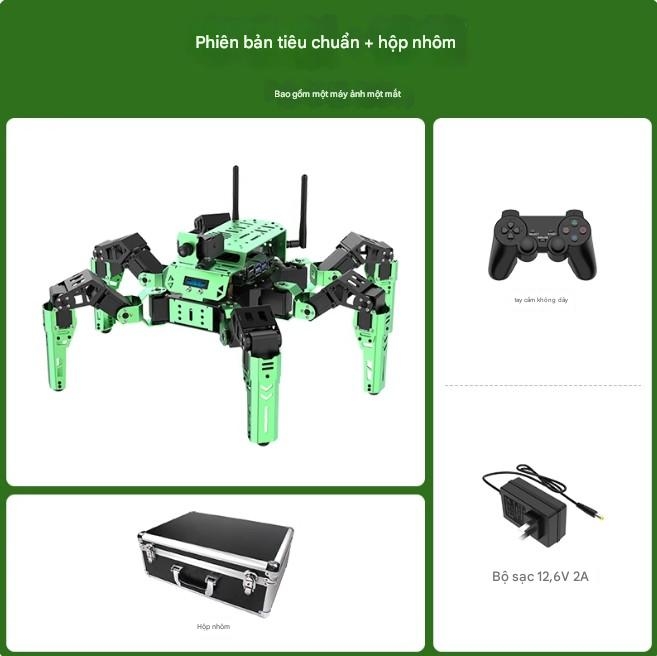 Robot Huaner ROS, một con nhện sinh học có thể lập trình sáu chân, có radar JetHexa lập bản đồ SLAM, định vị và nhận dạng hình ảnh.