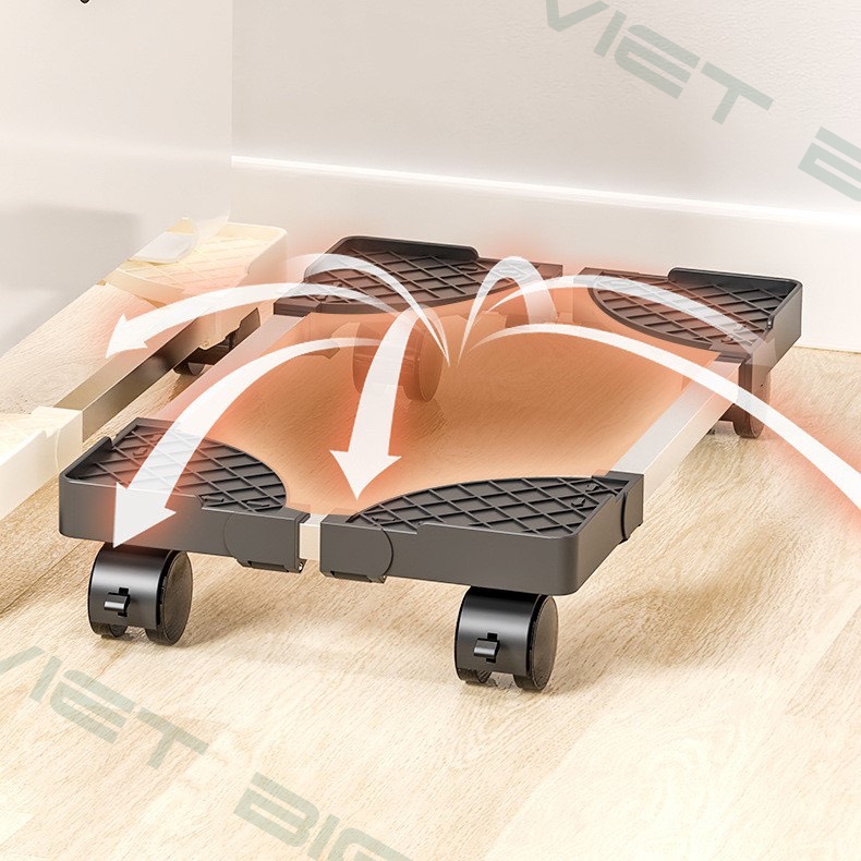Kệ để case máy tính Kệ để CPU máy tính điều chỉnh kích thước có bánh xe tiện dụng