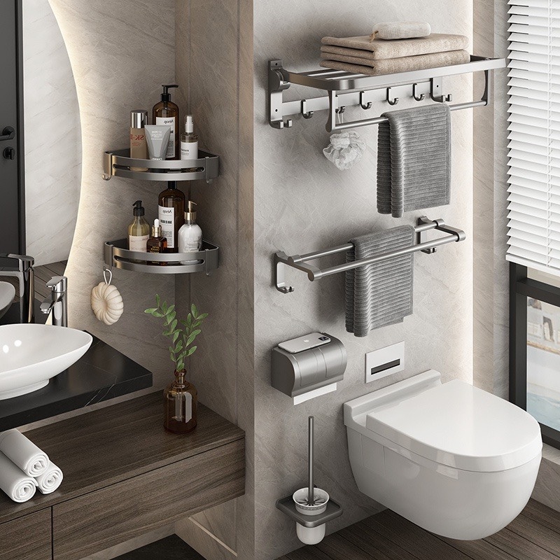 Kệ ĐAIVIETBIG gắn tường giữ khăn đa năng không cần khoan
