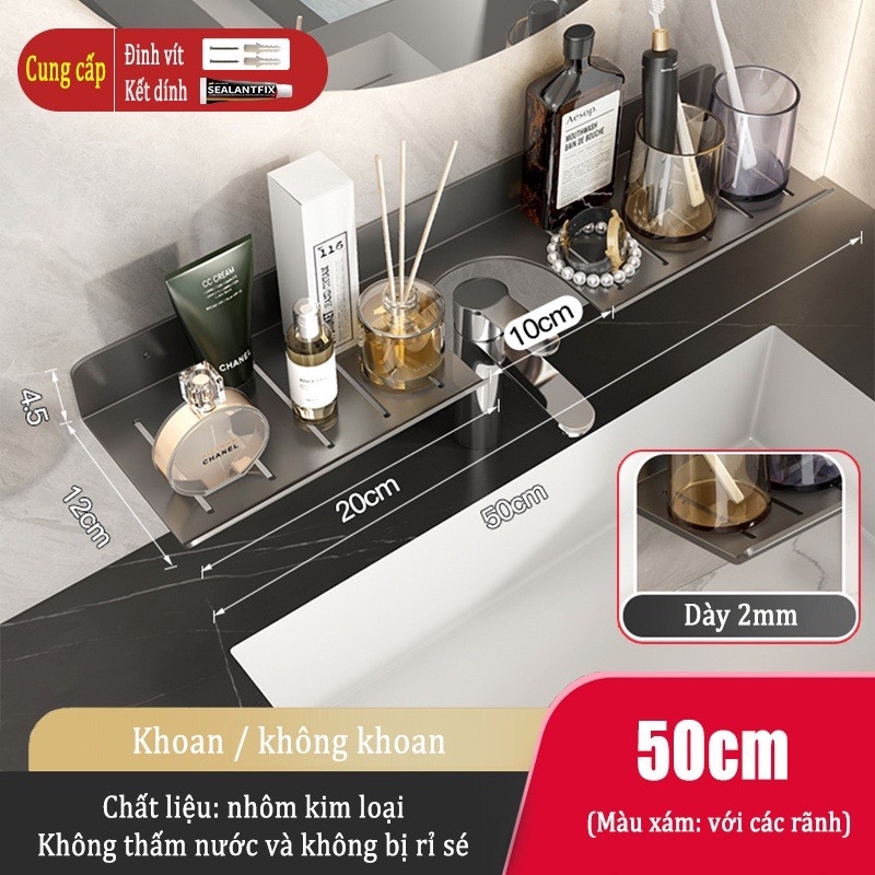 Kệ ĐAIVIETBIG gắn tường giữ khăn đa năng không cần khoan
