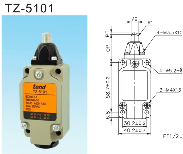 CÔNG TẮC HÀNH TRÌNH TEND TZ-5101