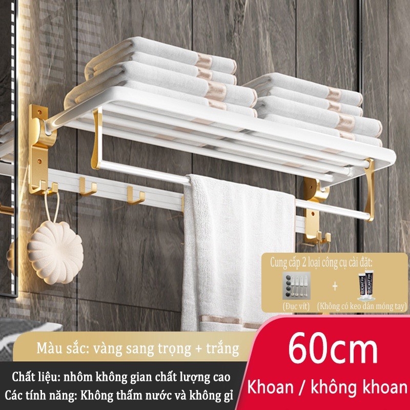 Kệ để đồ dùng ĐAIVIETBIG phòng tắm gắn tường không cần khoan thiết kế sang trọng với nhiều loại tùy chọn