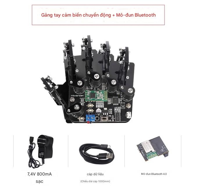 Găng tay cảm biến chuyển động/bàn tay robot/ô tô thông minh/rô bốt lập trình tương thích với Arduino có điều khiển Bluetooth nguồn mở