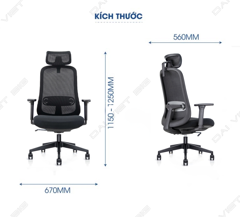 Ghế công thái học Ergonomic Felix 6232A