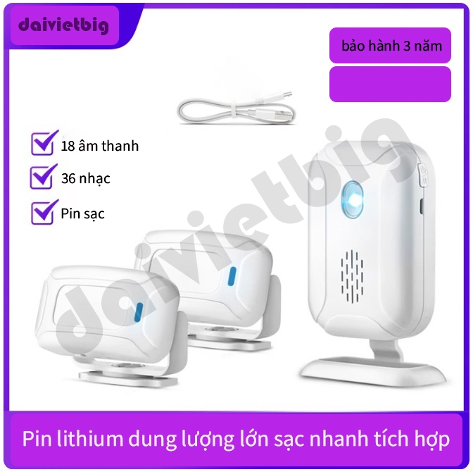 🔔 Chuông Cửa Chống Chộm Không Dây Thông Minh – Nâng Tầm Chuyên Nghiệp Cho Cửa Hàng & Gia Đình