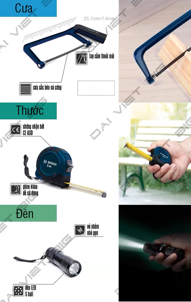 Bộ dụng cụ sửa chữa đa năng 108 món của Bosch 2607002788 chính hãng bảo hành 12 tháng