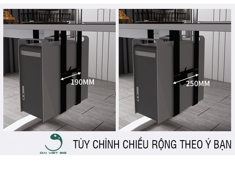 Kệ Treo CPU Gắn bàn Mới Nhất, Giá treo CPU, Giá Đỡ CPU Gắn Bàn, Giá Treo CPU Gắn Bàn (Có Thể Điều Chỉnh Độ Rộng 25 cm)