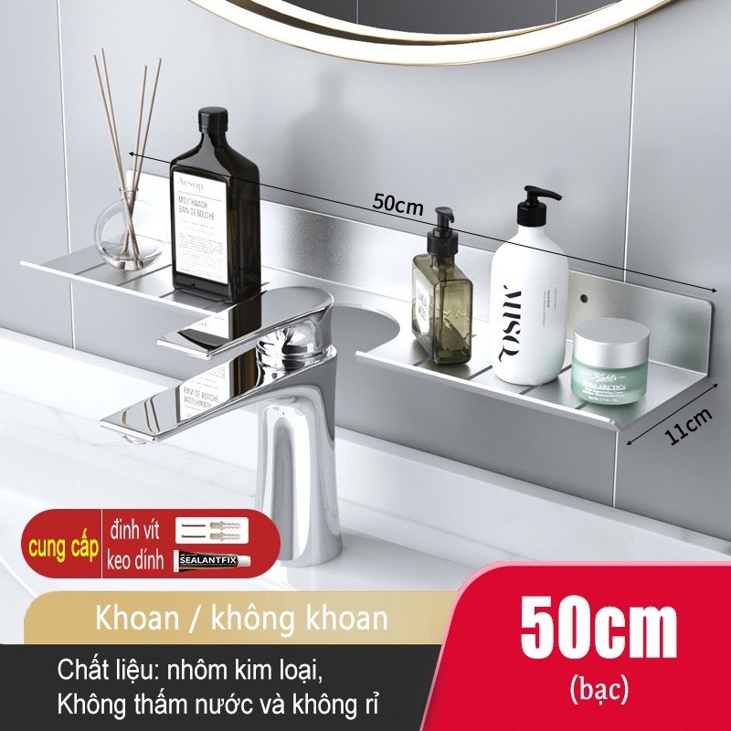 Kệ trên Lavabo ĐAIVIETBIG đựng đồ dùng phòng tắm hình chữ U gắn tường tiện dụng