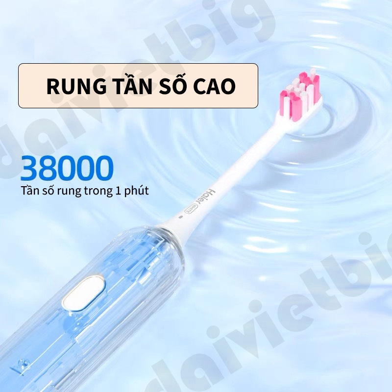 Bàn Chải Điện Haier HTA1 - Công Nghệ Sóng Âm, Chải Sạch Mảng Bám Tới 10X