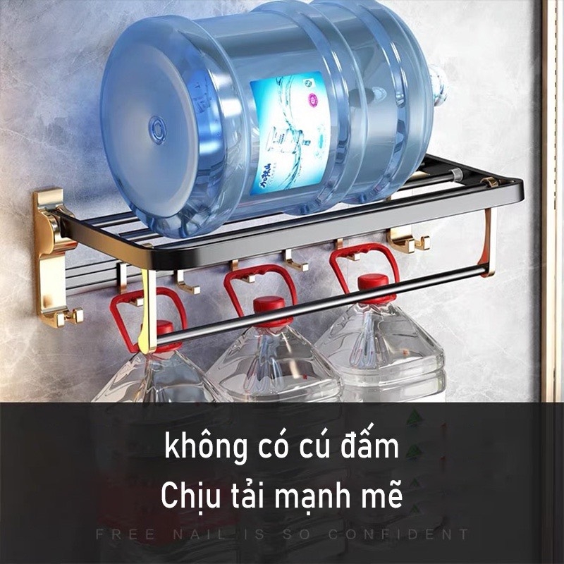 Kệ để đồ dùng ĐAIVIETBIG phòng tắm gắn tường không cần khoan thiết kế sang trọng với nhiều loại tùy chọn