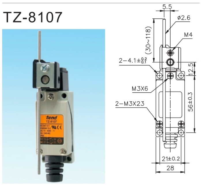 CÔNG TẮC HÀNH TRÌNH TEND TZ-8107