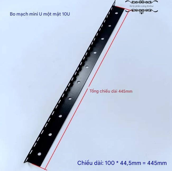 Thanh ray tủ rack 1 mặt (U-board nhỏ) gắn thiết bị âm thanh – nhiều kích thước U