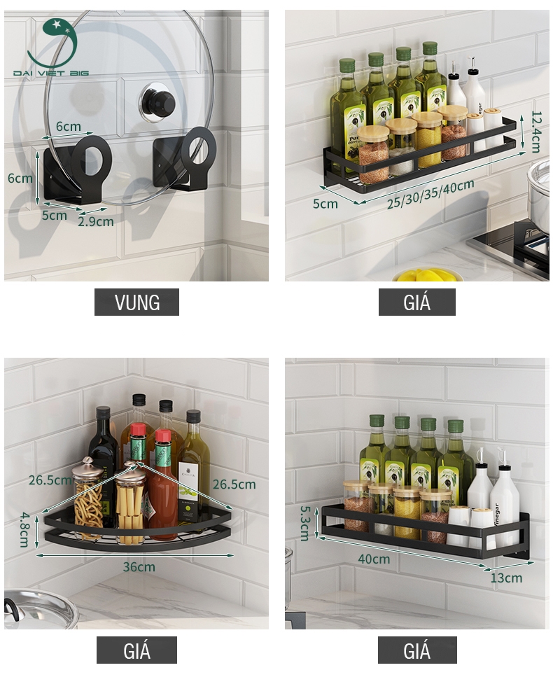 Giá Treo Nhà Bếp Tiện Dụng