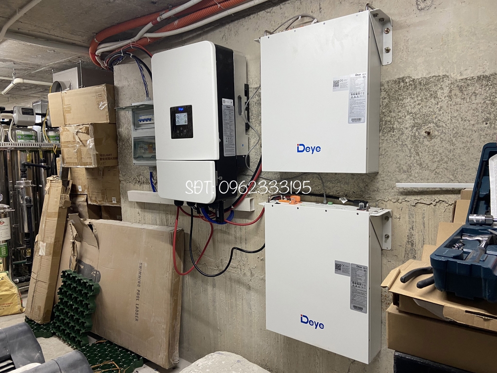 Lithium DEYE 51.2V-200Ah | Pin Lithium Deye SE-G10.2 áp thấp 2025 NEW ( Pin Deye Màu Đen )