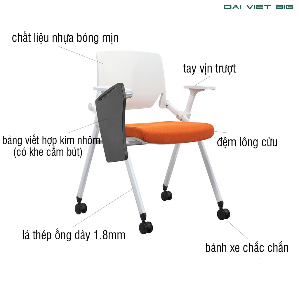 Ghế gập gấp văn phòng & lớp học