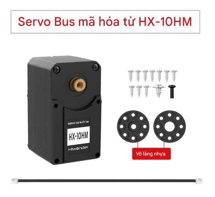 Servo Bus Nối Tiếp Huaner HX-30HM – Mô-men xoắn cao 30KG, Mã hóa từ tính, Điều khiển 360° hai trục, Có phản hồi