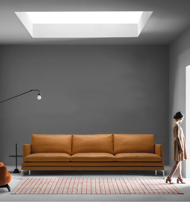 Ghế sofa văng đệm da Italia ĐV2