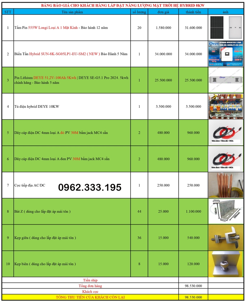 Biến tần hybrid DEYE hybrid 3kw 1 pha
