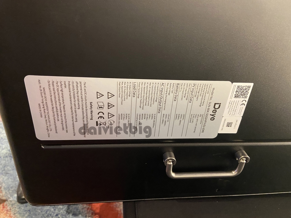 Biến Tần. Inverter Hybrid Deye 80kW 3 Pha SUN-80K-SG02HP3-EU-EM6