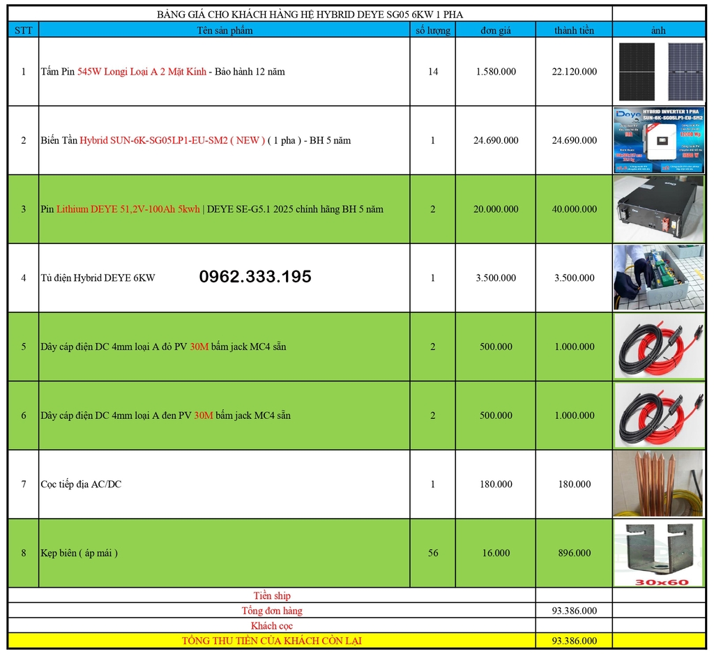 Biến tần hybrid DEYE hybrid 3kw 1 pha