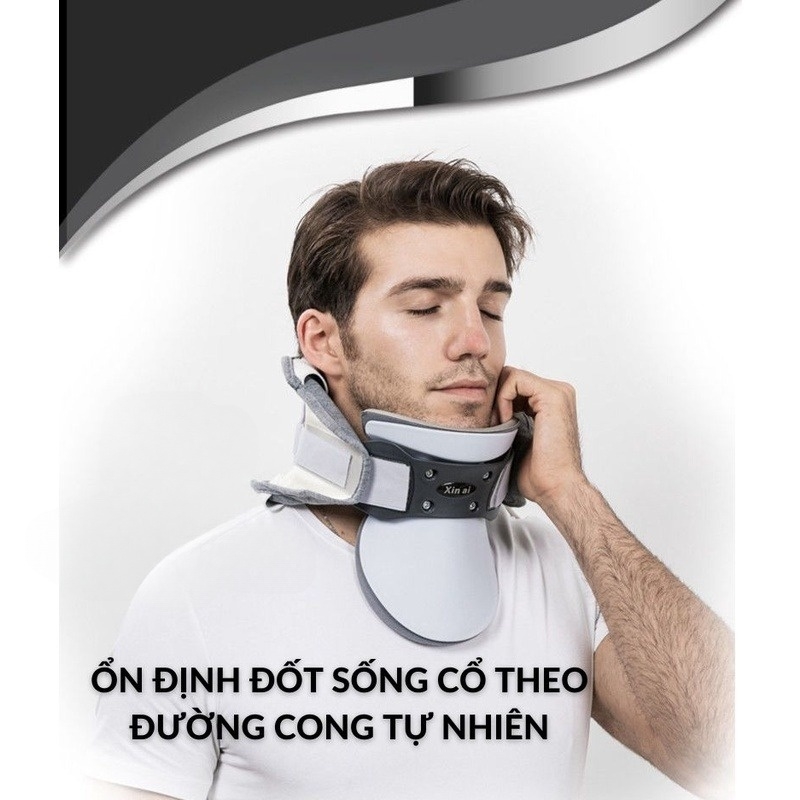 Đai Hơi Cổ - Đai Hơi Kéo Giãn Cột Sống Cổ, Định Hình Tư Thế Vùng Cổ, Phục Hồi Chức Năng Sau Chấn Thương, Hỗ Trợ Giảm Đau