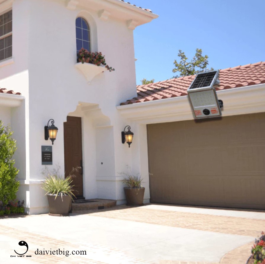 Đèn pha led cảm biến chuyển động năng lượng mặt trời JD-N100, công suất 100w - chống trộm hiệu quả