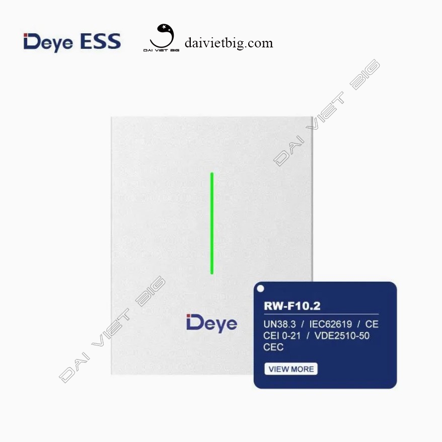 Pin Lithium DEYE 51,2V-200Ah, Deye Ess RW-F10.2 chính hãng BH 5 năm
