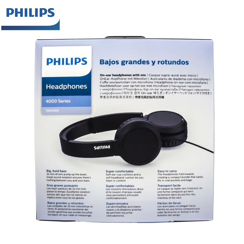 Tai nghe Philips TAH4105RD có TYPE - C Chính hãng, có dây với micro kết nối máy tính, máy tính để bàn, điện thoại di động