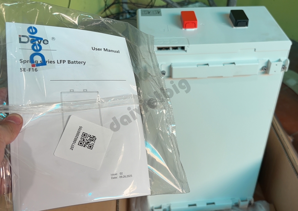 Pin lưu trữ DEYE 16kWh | Pin lithium DEYE SE-F16 51.2V-314Ah