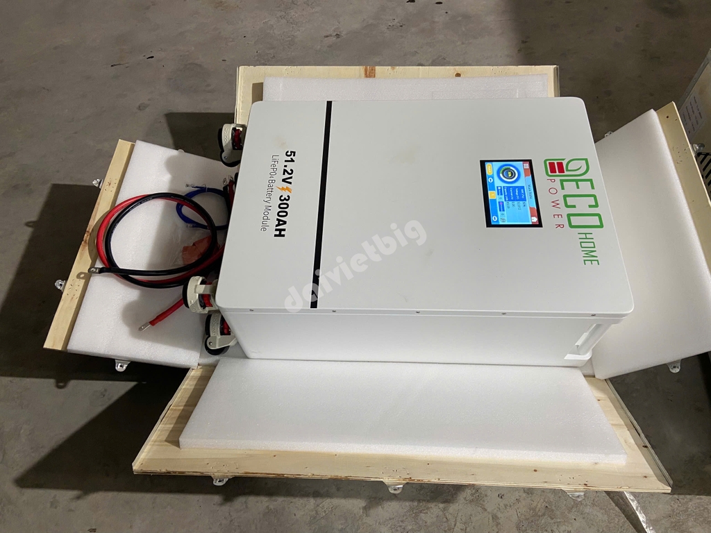 Pin Lithium ECOHOME | 51.2V - 300AH - 15KWH | Bảo Hành 5 năm