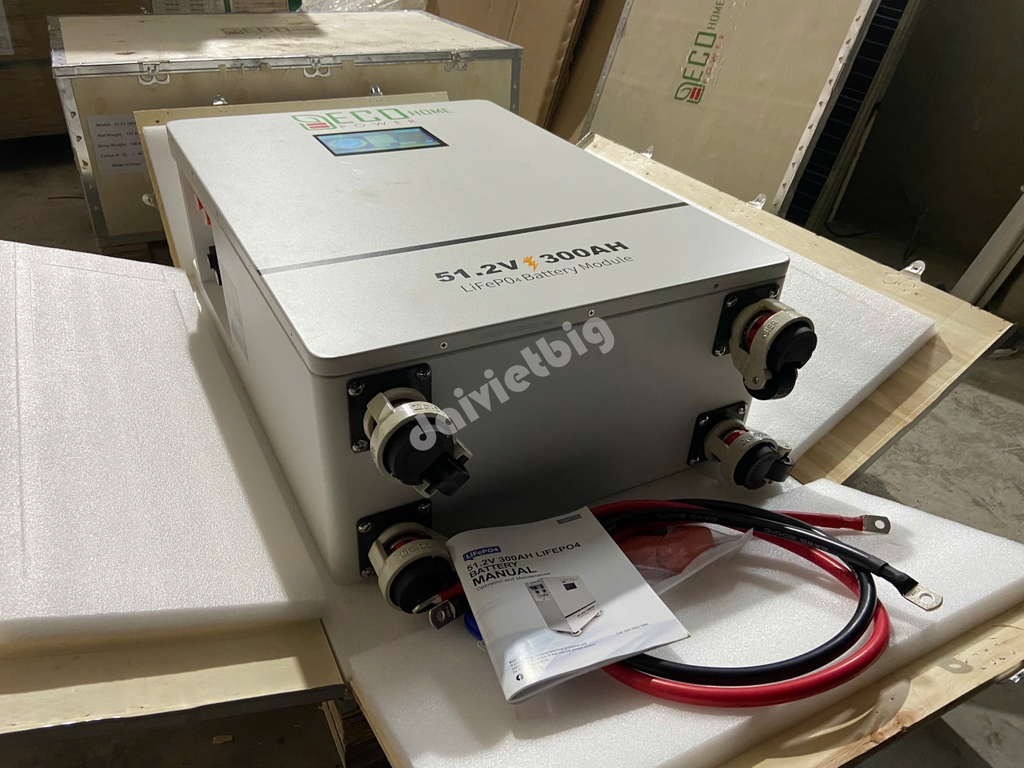 Pin Lithium ECOHOME | 51.2V - 280AH - 14KWH  | Bảo Hành 5 năm