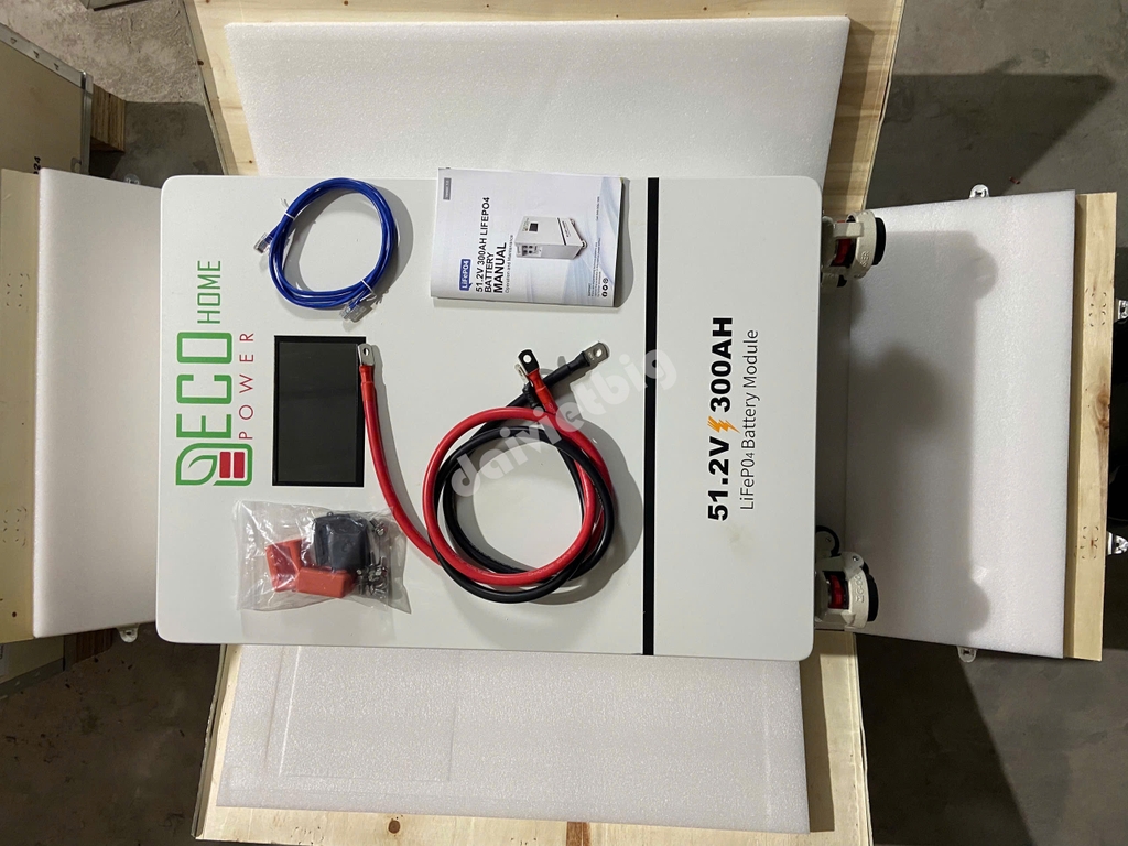 Pin Lithium ECOHOME | 51.2V - 280AH - 14KWH  | Bảo Hành 5 năm