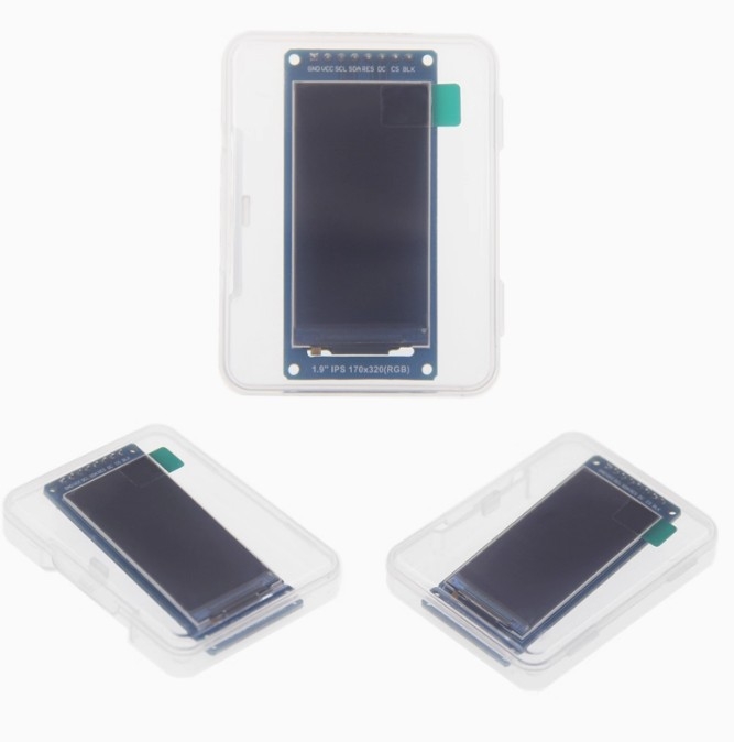 Màn hình LCD TFT góc nhìn toàn màn hình IPS 1,9 inch mới, mô-đun màn hình màu LCD cổng nối tiếp SPI HD 170x320