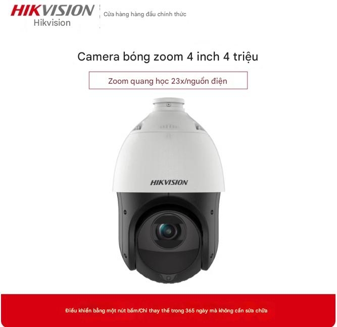Camera giám sát Hikvision 4 inch 23x 360 độ, camera dome zoom xoay nghiêng ngoài trời